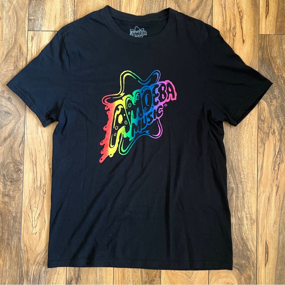 Amoeba Music Hollywood Rainbow Logo T-Shirt